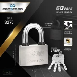 Prospero Gembok Pro Komp Key Brass SS