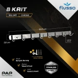 Flusso FLS Gantungan Baju 3 Kait, 5 Kait, dan 8 Kait