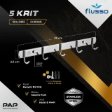 Flusso FLS Gantungan Baju 3 Kait, 5 Kait, dan 8 Kait