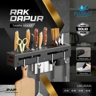 Flusso Fls Rak Dapur Tanpa Sekat + Cantolan