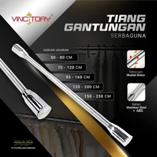 Vincitory Tiang Gantungan Lemari