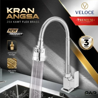 Veloce Kran ZE4 KAWT Flex Brass