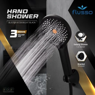 Flusso Shower Blister 8728 Bulat Black