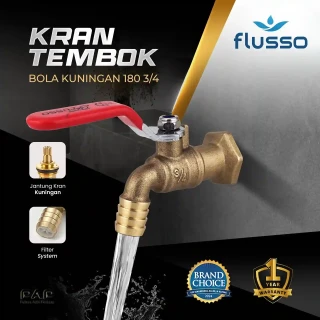 Flusso Kran Bola Kuningan 180 3/4