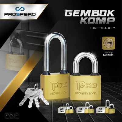 Prospero Gembok Pro Komp Bintik 4Key LP