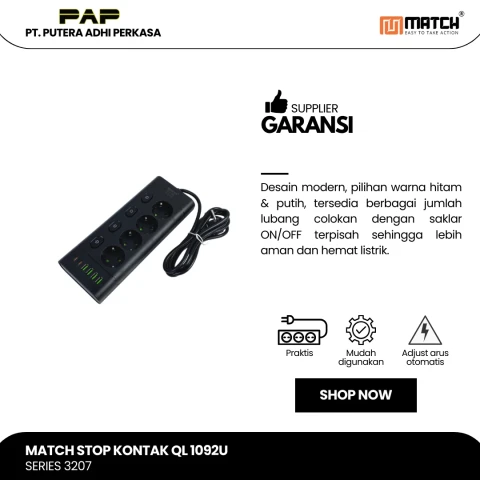 Match Stop Kontak Lubang-USB QL