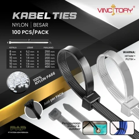 Vincitory Kabel Ties Putih